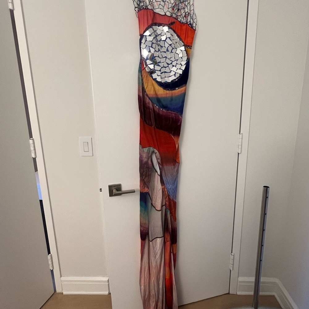 Marni Multicolor Abstract Maxi Dress